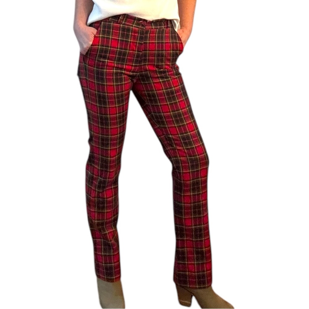 1970’s Vintage Men’s Relco Plaid Slim fit Dress Pants